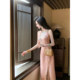 Sun Yaqiao Four Seasons Spring and Summer Sleeveless Dress Beaded Embroidery New Chinese Style National Style Dress Rayon Cheongsam