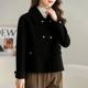 Double -sided woolen woolen coat female autumn and winter new wool woolen coats small, stylish, loose, thin short shirt