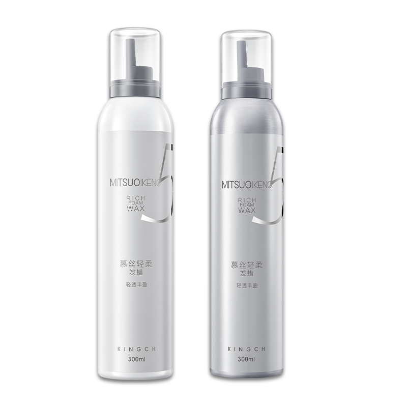 KINGCH纤纯慕丝轻柔造型摩丝泡沫发蜡慕斯羊毛卷发轻盈泡泡发蜡女
