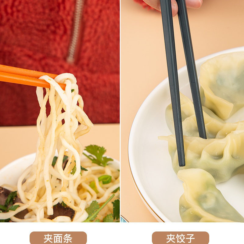 环保合金筷子一人一筷家用防滑专用日式耐高温商用五色分餐筷子5