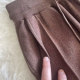 ໂສ້ງຂາກວ້າງຂອງຜ້າໄຫມ cashmere ມີແອວ elastic ແລະສາຍແອວກະເປົ໋າ
