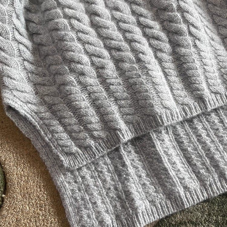 羊毛毛衣女2025秋冬麻花宽松外穿慵懒风TH羊绒套头冬季加厚针织衫,淘宝优惠券,粉丝福利购,淘宝优惠卷