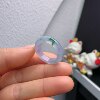 20 rings Burmese natural jade A goods ice violet floating flower ring A1577#