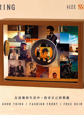 周柏豪周边音乐专辑相框创意桌面礼物造景摆件生日礼品送男生女生