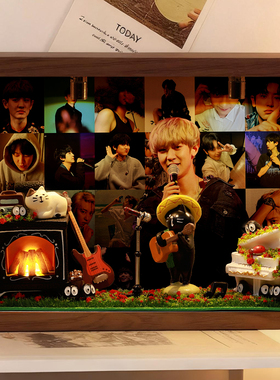 朴灿烈周边相框礼物生日创意玄关收纳摆件桌面卧室礼品明星演唱会