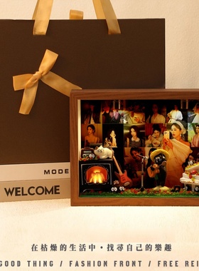 元气白鹿相框印满灵动瞬间