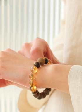 檀岭藏香珠手串项链男女新年圣诞礼物送女友生日礼物