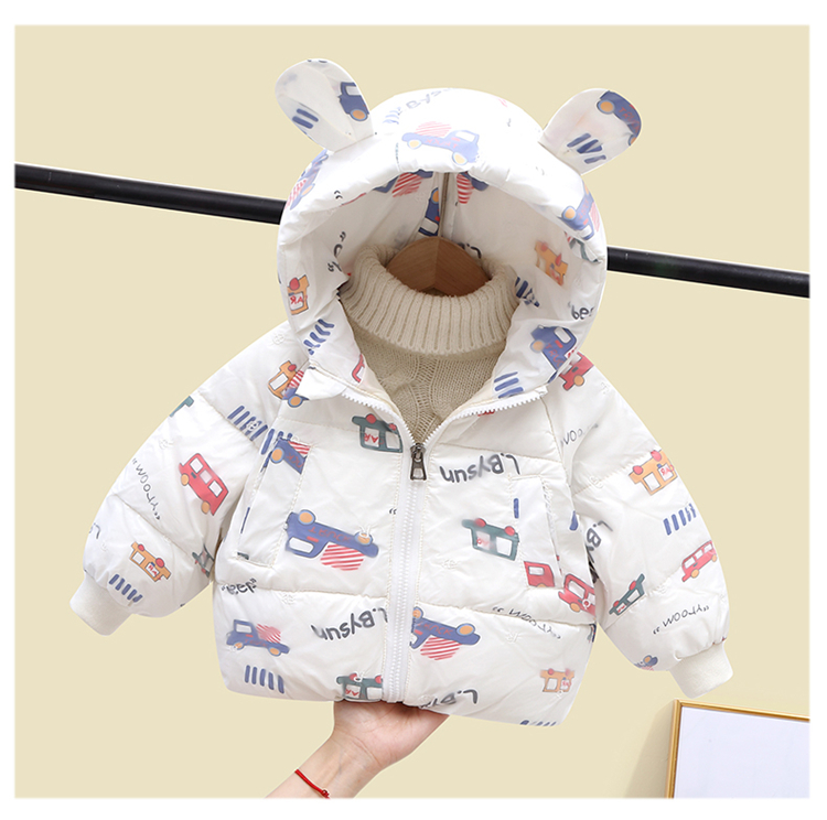 巴拉儿童一岁宝宝男女中小童白鸭绒羽绒服韩版新冬款加厚洋气外套