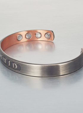 新款红铜磁性女士男士手镯，16cm铜手链，WWJD带磁铁可调节首饰