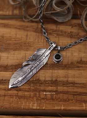 northworks羽毛吊坠项链