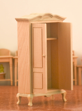 娃娃微缩木制家具柜子模型摆件