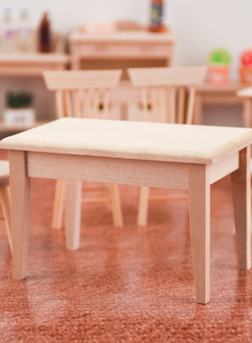 微缩道具长方形桌子模型娃娃屋
