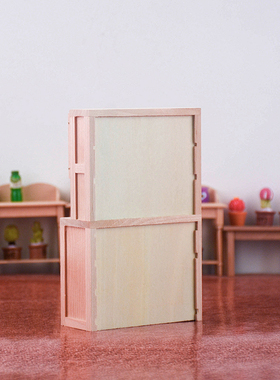 桦木工艺品田园娃娃屋纯手工储物