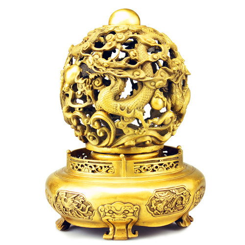 慈风阁 黄铜九转乾坤吉祥摆件时来好运鼎针对运气不好倒霉 - 图0