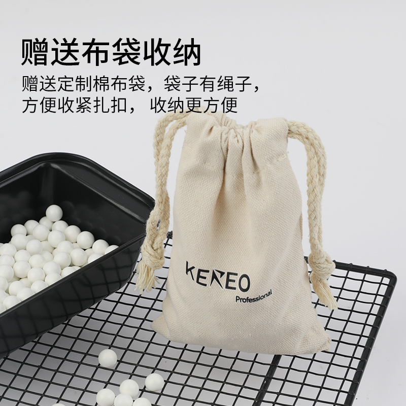 kereo 派石烘焙用重石派盘挞盘压石欧包蒸汽石法棍烤炉石布袋500g - 图3