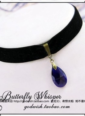 哥特吸血鬼欧美复古百搭绒带项链