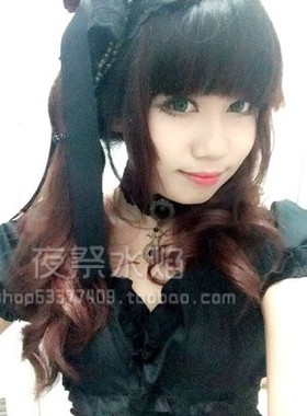 魔法复古欧美流苏水晶蕾丝项链