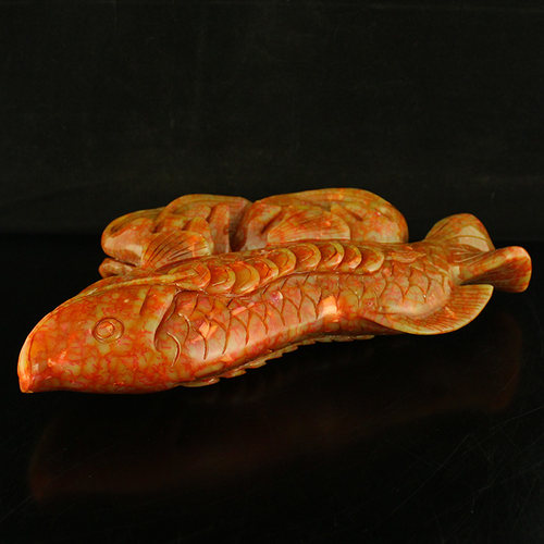 一口价 天然 仿古岫玉 精美 摆件 金玉满堂 包邮 - 图3