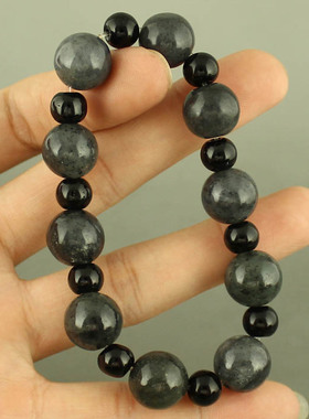 天然手链证书和田玉青花籽料