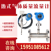 Thermal gas mass flow meter compressed air oxygen ammonia gas nitrogen gas gas plug-in type