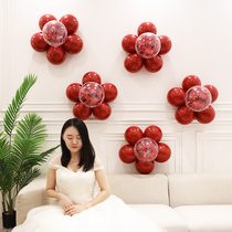 Wedding supplies five-petal flower balloon shape plum blossom clip wedding room decoration birthday party scene arranged