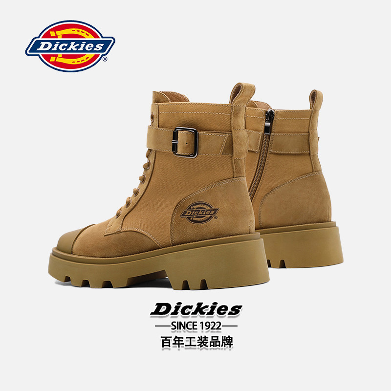 Dickies马丁靴女款2024新款冬季女靴户外登山短靴女款工装靴子女,淘宝优惠券,粉丝福利购,淘宝优惠卷