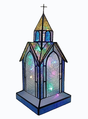 彩色玻璃复古摆件5~10平教堂玻璃