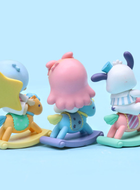 摇摇马KT潮玩盲盒男孩女孩玩偶