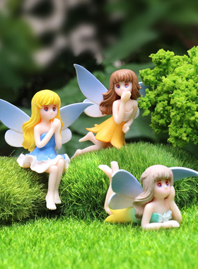 卡通精灵翅膀女孩盲盒少女心公仔