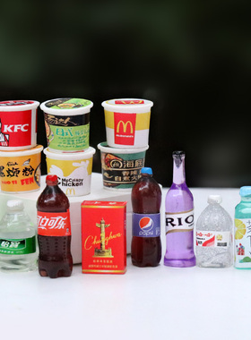 饮料瓶模型网红超市盲盒玩具食玩