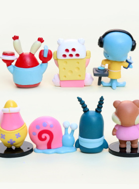 海绵宝宝派大星章鱼哥痞老板盲盒