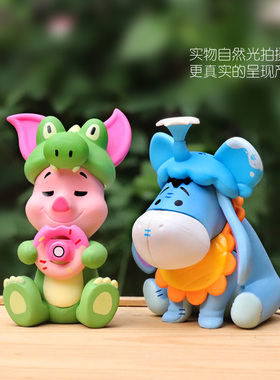 PVC可爱卡通车载桌面装饰品摆件