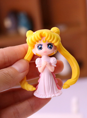 盲袋月野兔人偶少女心风蛋糕模型