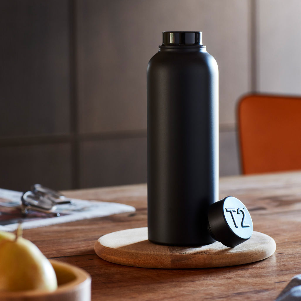 T2澳洲代购直邮Stainless Steel Flask Black不锈钢保温杯 500ml - 图2