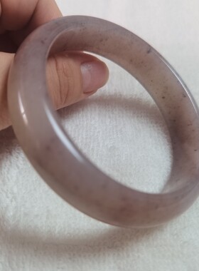 佘太翠冰紫草莓酱手镯61圈天然玉石女饰品现货民族风不退换秒