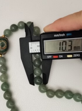 佘太翠豆绿玉珠串项链女饰品