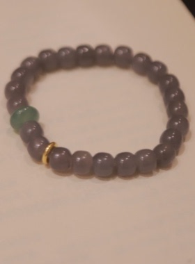 和田玉*素欲手串*足金镶嵌PC22112516（多样性发货）