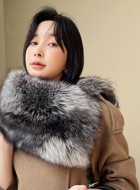 冬季洋气感女士皮草披肩