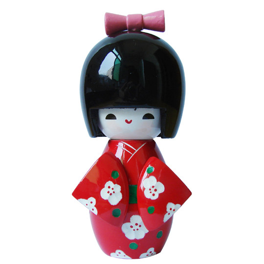 Japanese craft doll doll Japanese puppet Japanese humanoid New Year gift Japanese Geisha three-piece set multi-color