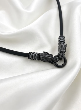 新款轻奢立体龙头泰国佛牌链唐卡挂绳佛牌三四挂链男女通用 4MM