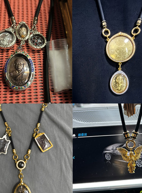 热销新加坡多挂佛牌唐卡挂绳项链项圈一挂三挂负离子绳长度可订制