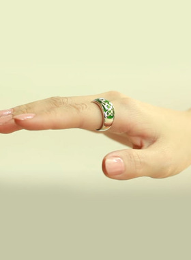 纯银订制数字戒指幸运