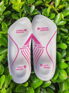 舒足速乐SOFSOLE支撑足弓矫扁平足减轻走路压力 男女式七分鞋垫