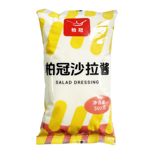 柏冠沙拉酱500g*30袋 色拉酱汉堡蔬菜水果寿司手抓饼披萨沙律酱用 - 图3