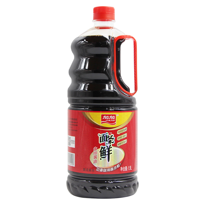 加加面条鲜酱油1.9l*桶 生抽凉拌菜拌饭家用商用黄豆酿造调料调味