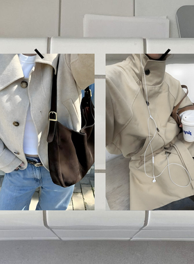 ins欧美街头秋冬走秀时装服装店拍摄直播间装饰画模特穿搭海报纸