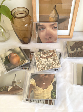 ins风cd盒情怀咖啡店搭配摆件