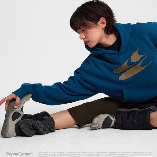 CryingCenter 拼接羊羔绒休闲百搭腿套 哭喊中心 - 图1