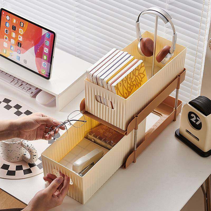 课桌收纳置物架学生教室书本书箱桌边学习放书小推车桌下移动书架,淘宝优惠券,粉丝福利购,淘宝优惠卷