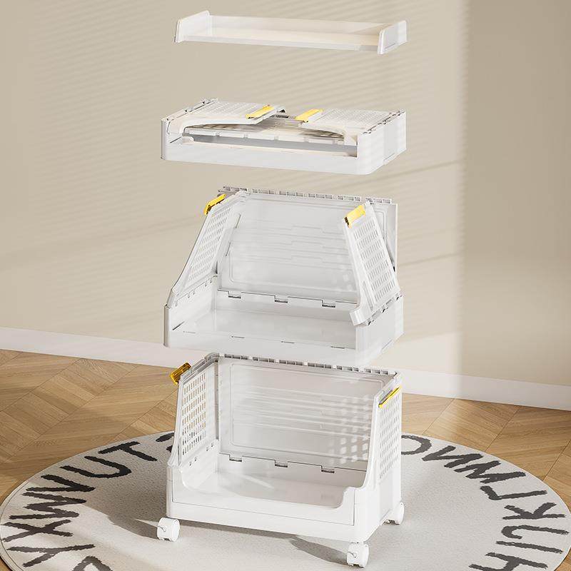 零食置物架落地小推车多层可折叠书架家用厨房客厅卧室整理收纳柜,淘宝优惠券,粉丝福利购,淘宝优惠卷